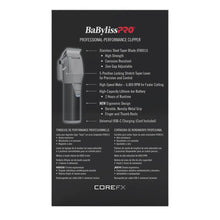 BaBylissPRO® COREFX Clipper – 6,800 RPM, USB-C, 2-Hour Runtime BaByliss