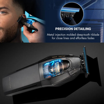 BaBylissPRO Dual Coil Trimmer Professional Cordless Hair Trimmer BaByliss