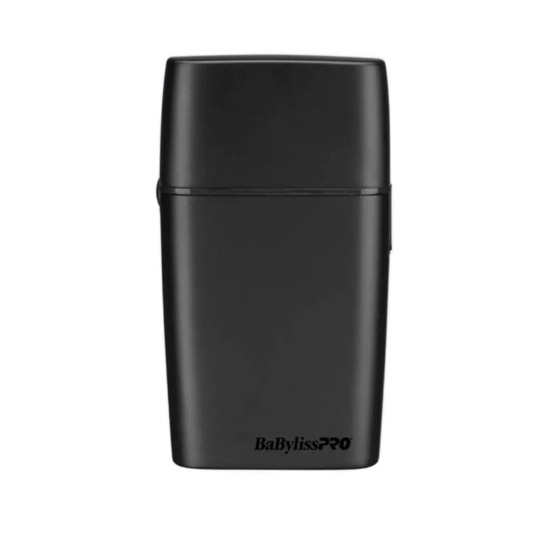 Black electronic double foil shaver with 'BaBylissPRO' branding on a white background