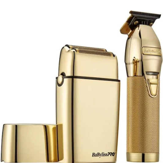 BaBylissPRO® LimitedFX Gold Trimmer and Double-Foil Shaver Set