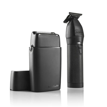 BaBylissPRO® LimitedFX Matte Black Trimmer and Double-Foil Shaver Set BaByliss