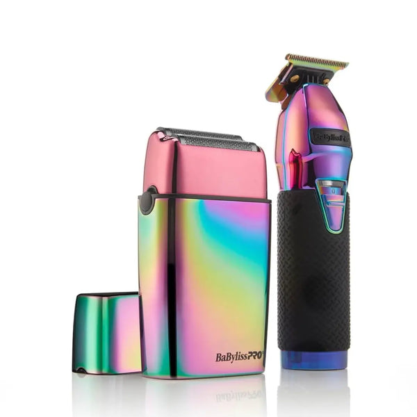 Trimmer and Double-Foil Shaver Set - LimitedFX Iridescent By
