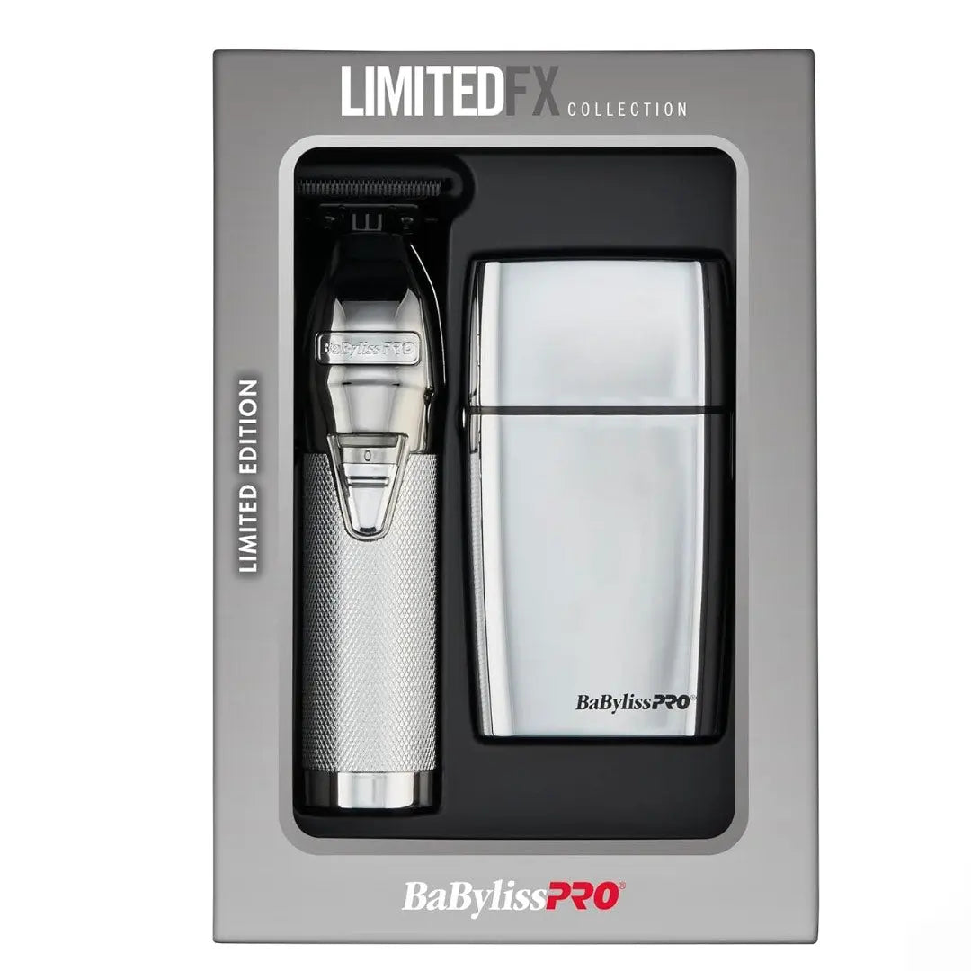 BaBylissPRO® LimitedFX Silver Trimmer and Double-Foil Shaver Set BaByliss