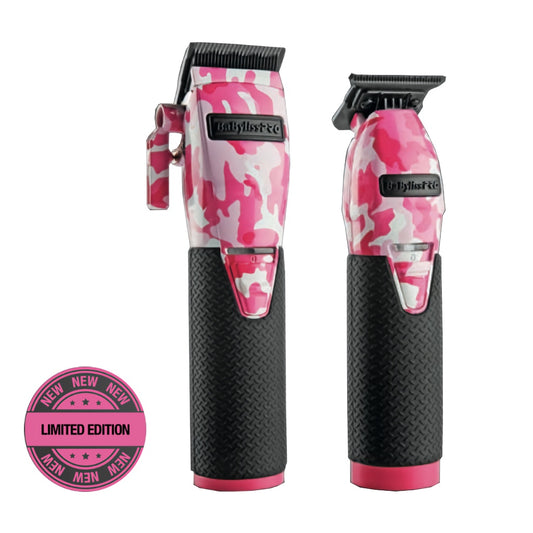 BaBylissPRO® LimitedFX Collection Limited Edition Pink Camo Metal Lithium Clipper and Trimmer