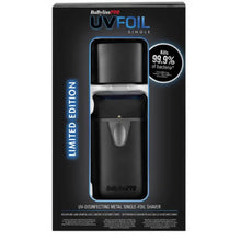 BaBylissPRO® UVFoil Matte Black UV-Disinfecting Single-Foil Shaver - BUYBARBER.COM