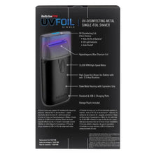 BaBylissPRO® UVFoil Matte Black UV-Disinfecting Single-Foil Shaver - BUYBARBER.COM