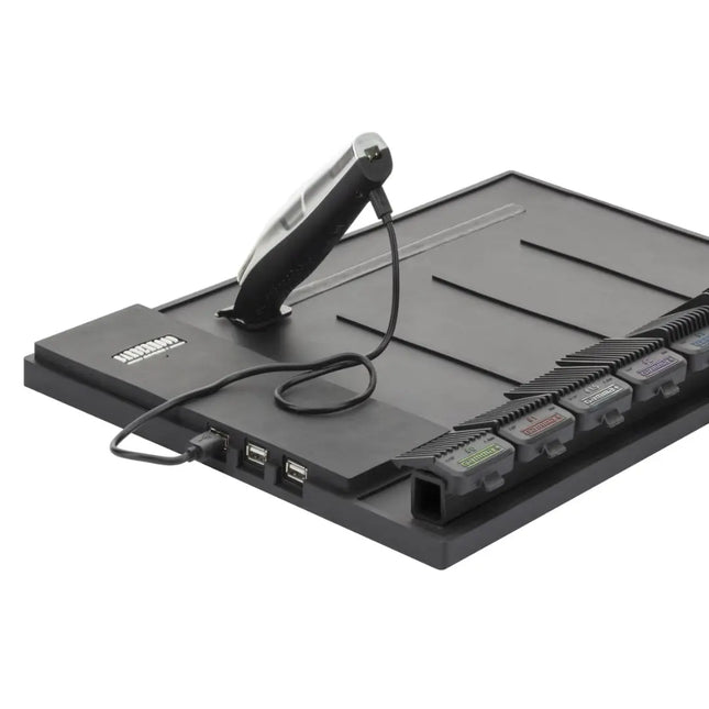 “Compact Gamma+ USB hub paired with Magnetic Station Organizer holding tools”

