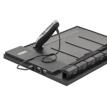 “Compact Gamma+ USB hub paired with Magnetic Station Organizer holding tools”

