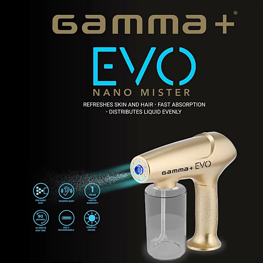 Gamma EVO Nano Mister Spray System - Gold - BUYBARBER.COM