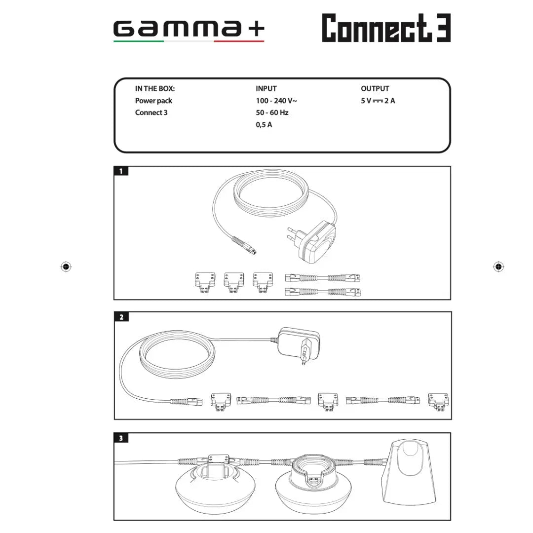 Gamma Connect 3 – Barberhood Charging System | Efficient Multi-Device Charging - BUYBARBER.COM