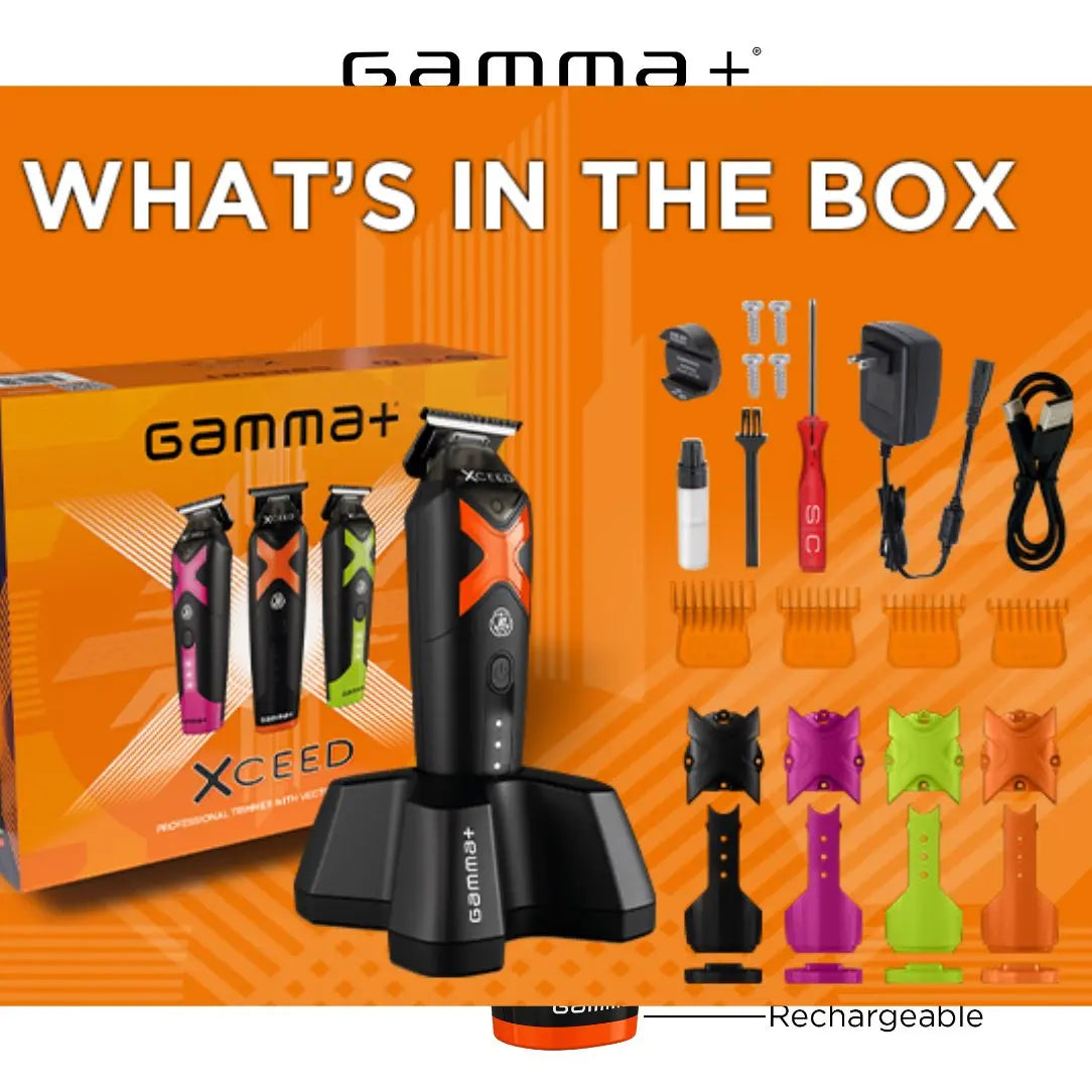 Gamma+ XCeed Professional Hair Trimmer with IN2 Vector Motor - BUYBARBER.COM