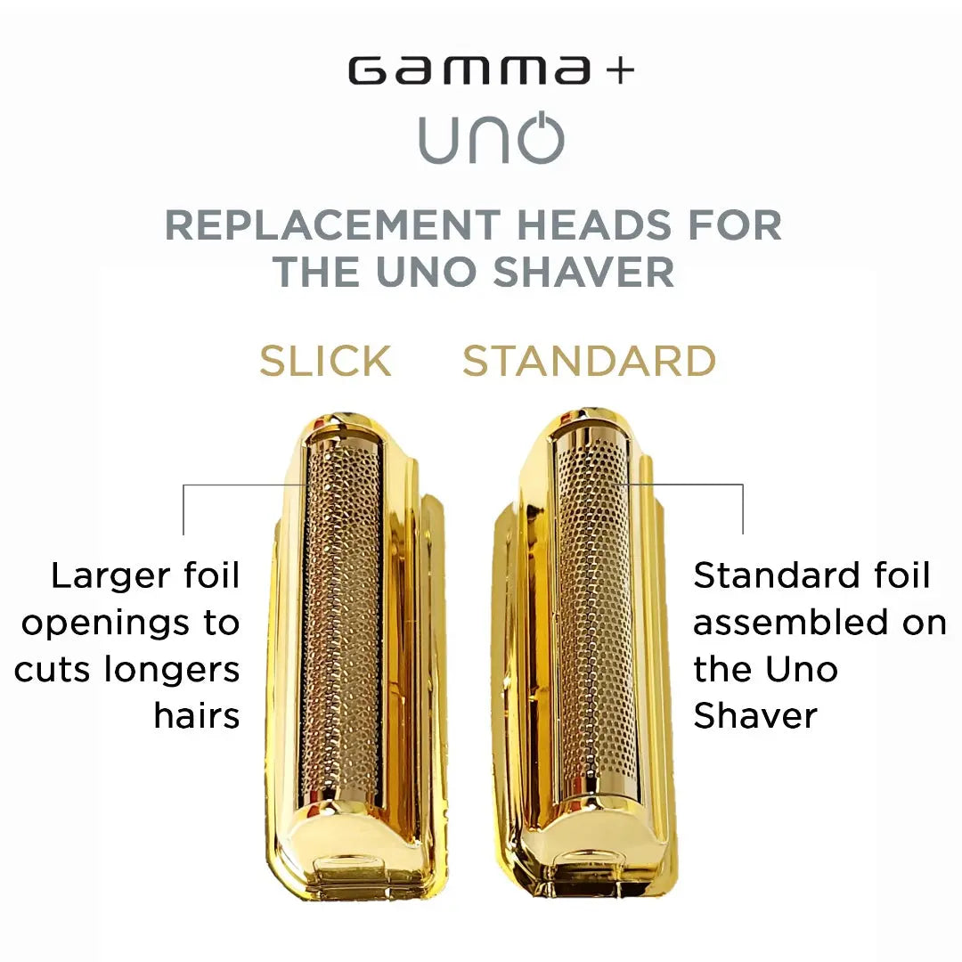 Gamma+ Slick Foil Replacement Head for Uno Shaver | Superior Shaving - BUYBARBER.COM