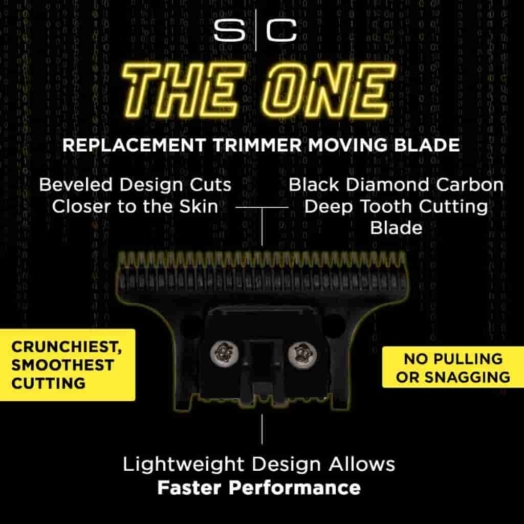 x-pro wide gold titanium fixed & dlc the one cutting trimmer blade set - BUYBARBER.COM