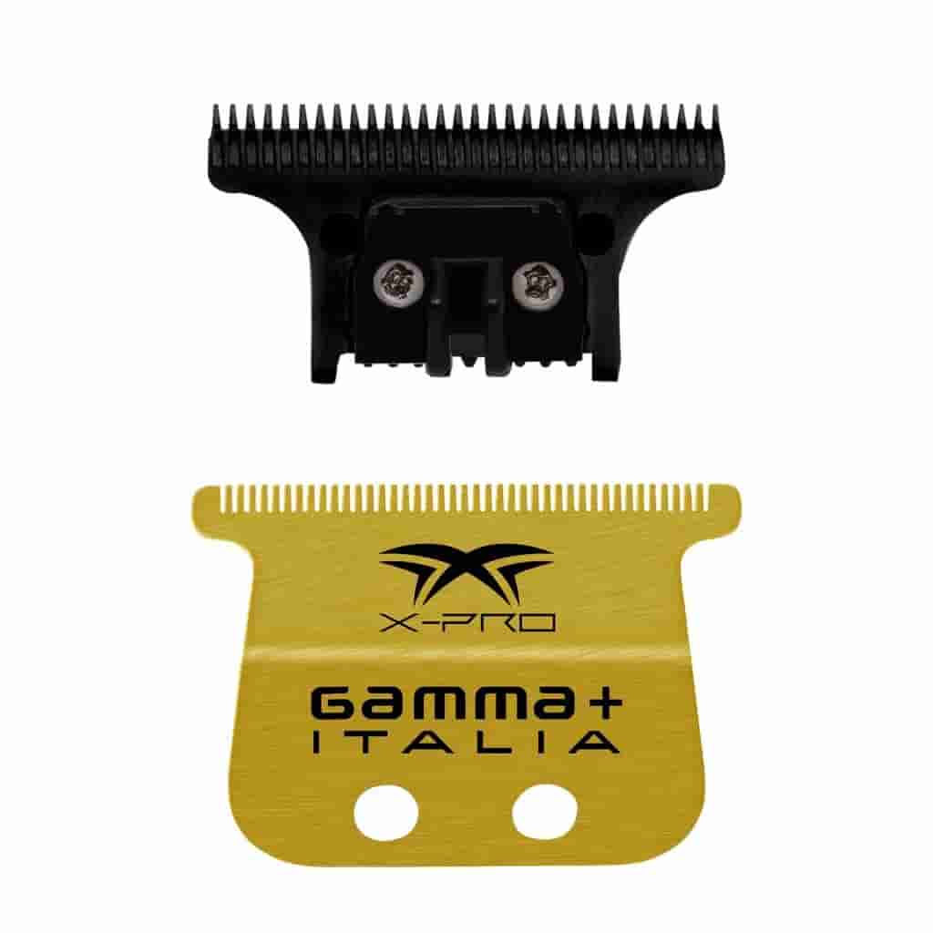 x-pro wide gold titanium fixed & dlc the one cutting trimmer blade set - BUYBARBER.COM