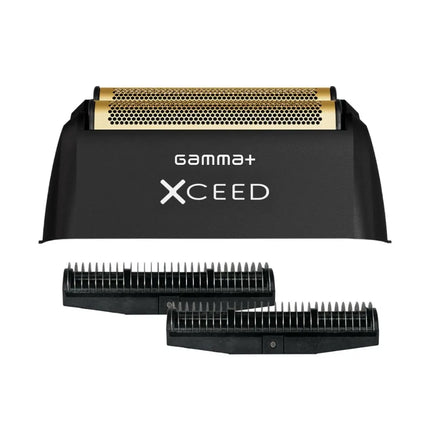 Gold Titanium Double Foil Head & Echo Cutters for Xceed & Instinct Shaver Gamma+
