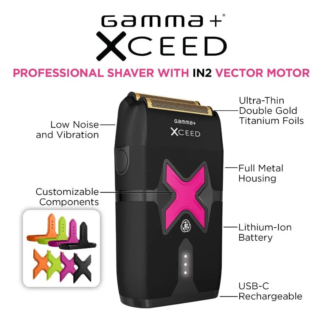 Gamma+ XCeed Professional Foil Shaver with IN2 Vector Motor - BUYBARBER.COM