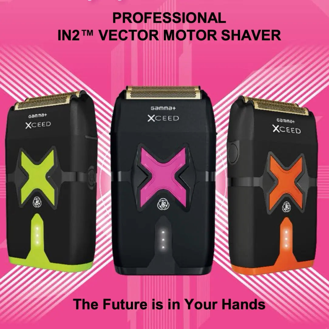Gamma+ XCeed Professional Foil Shaver with IN2 Vector Motor - BUYBARBER.COM