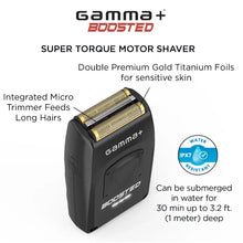 Gamma+ Boosted Shaver with integrated micro trimmer for a smooth and precise shave.