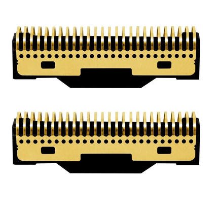 Gamma Stylecraft Replacement Forged Gold Titanium Cutters Set of 2 - BUYBARBER.COM