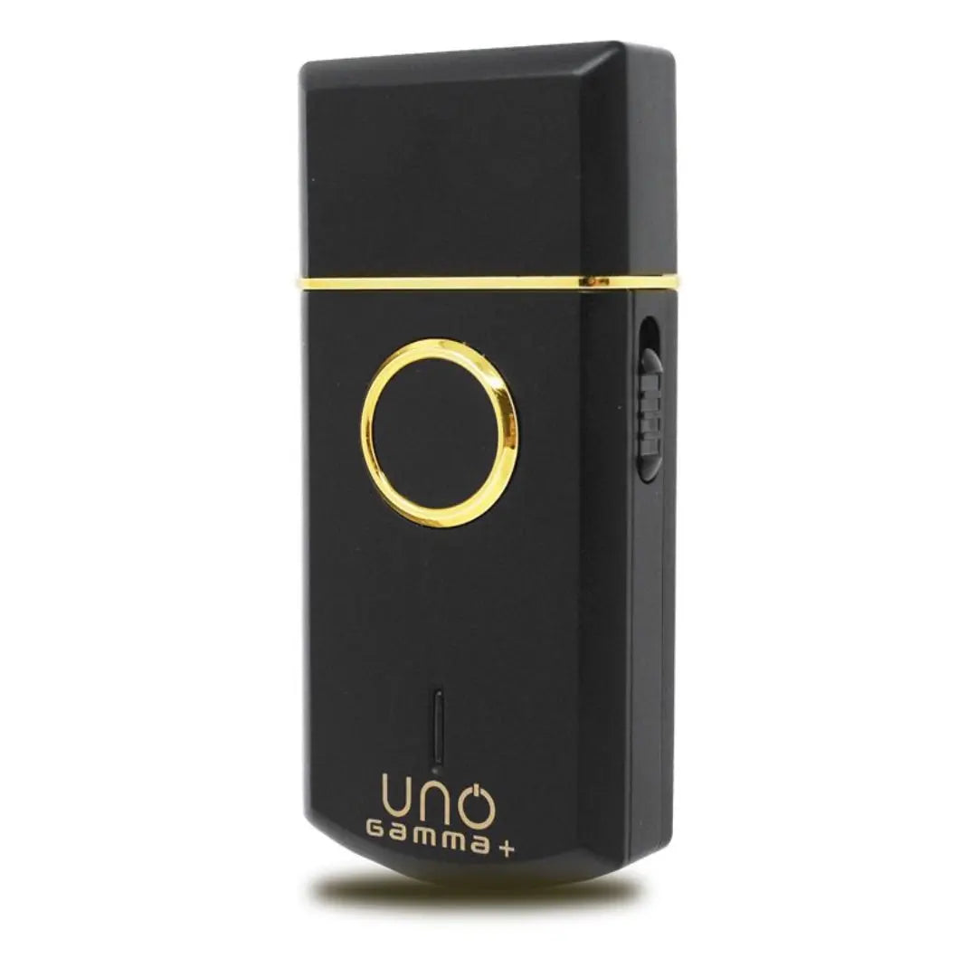 Uno Single Foil Shaver – Black | 120-Min Cordless, Gold Titanium - BUYBARBER.COM