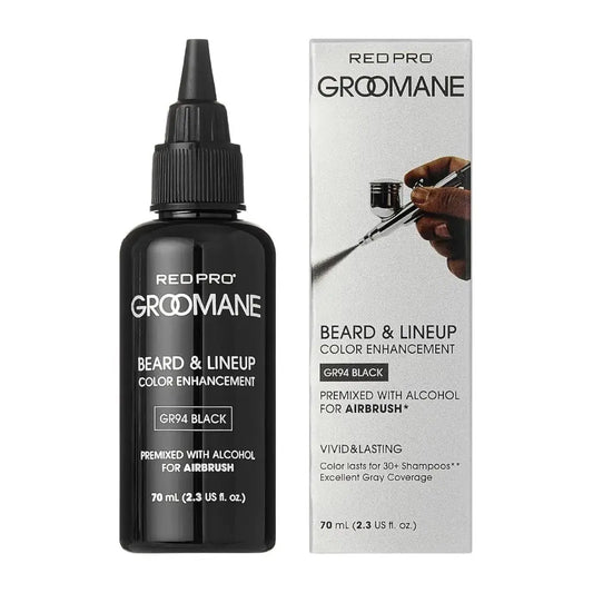 RED Pro GROOMANE Beard & Lineup Color Enhancement – Black (Premix) 2.3 fl oz