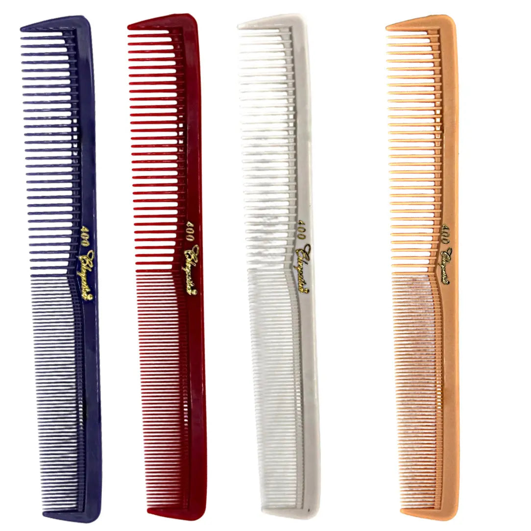 Krest Cleopatra 400 7" All-Purpose Comb (12 Pack) – Colors - BUYBARBER.COM