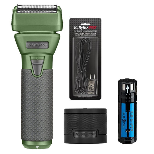 BaBylissPRO® FXONE™ Limited Edition Matte Green Shaver Combo Set | Professional Grooming Tools