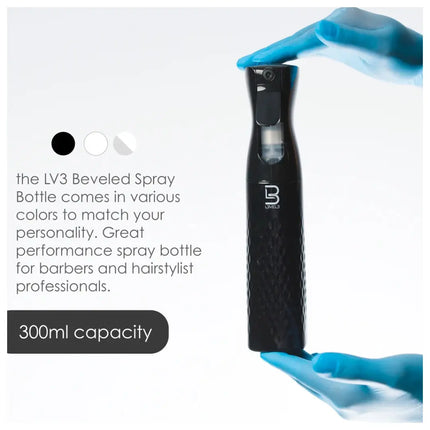 Level 3 Beveled Spray Bottle Continuous Mist - BUYBARBER.COM