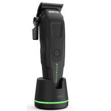 Monster Clippers Assassin Clipper Black grooming clipper with green accents on a white background