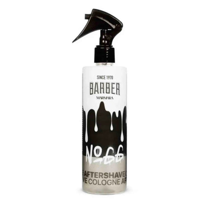 Bottle of Barber Marmara No. 66 aftershave cologne spray on a white background