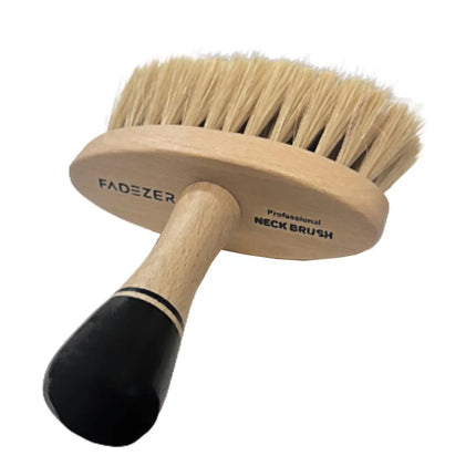 Professional barber neck brush for removing loose hair after haircuts
