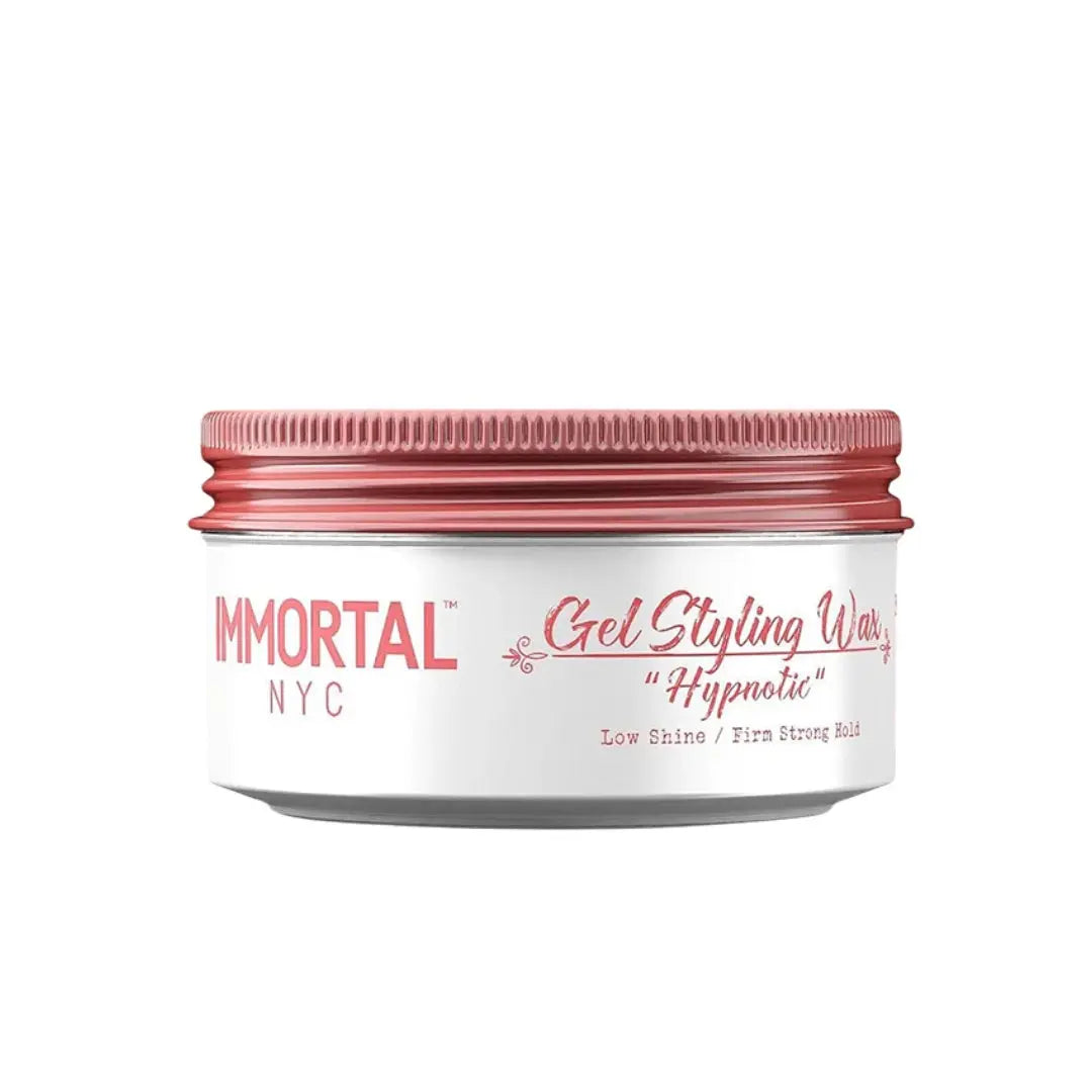 “Before-and-after shot showing natural, defined style using Hypnotic Gel Styling Wax.”

