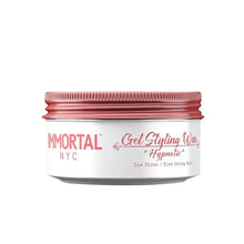 “Before-and-after shot showing natural, defined style using Hypnotic Gel Styling Wax.”

