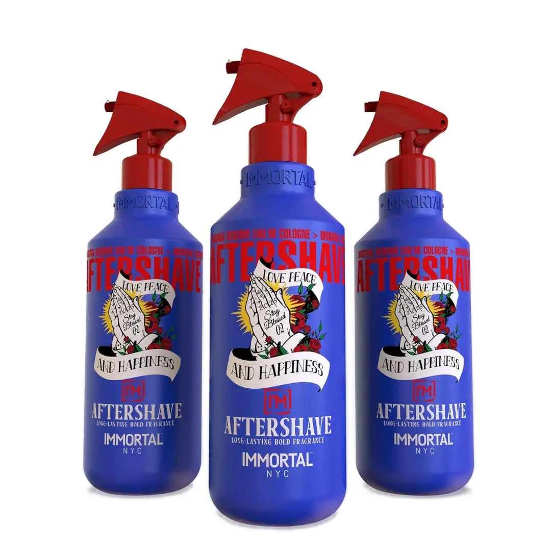 IMMORTAL NYC Stay Blessed 2 Aftershave – Calming, Invigorating Splash (150 ml) - BUYBARBER.COM