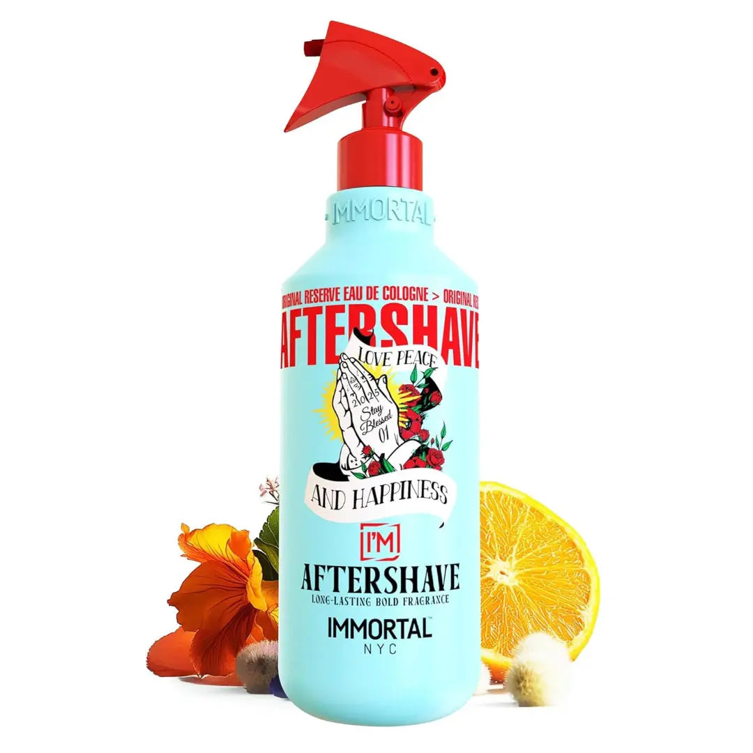 IMMORTAL NYC Stay Blessed 1 Aftershave – Energizing, Soothing Formula (150 ml) - BUYBARBER.COM