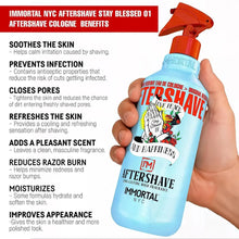 IMMORTAL NYC Stay Blessed 1 Aftershave – Energizing, Soothing Formula (150 ml) - BUYBARBER.COM