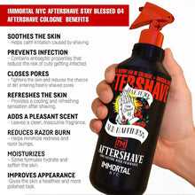 IMMORTAL NYC Stay Blessed 4 Aftershave – Warm Amber Musk, 150 ml - BUYBARBER.COM
