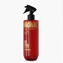 Reserve 01 Gold Edition After Shave Cologne Red bottle with black pump nozzle on a white background
