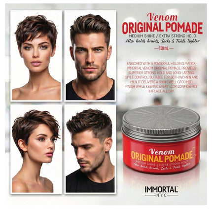IMMORTAL NYC Venom Original Pomade – 8/9 Strong Hold IMMORTAL NYC