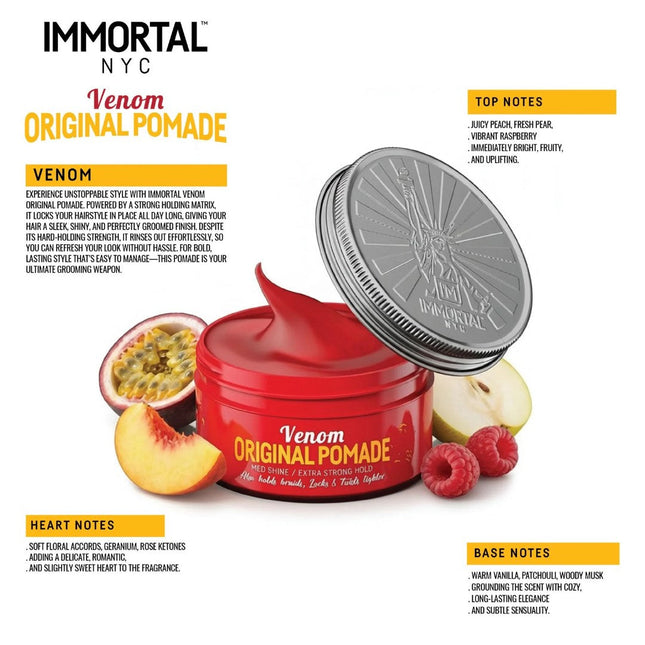 IMMORTAL NYC Venom Original Pomade – 8/9 Strong Hold IMMORTAL NYC