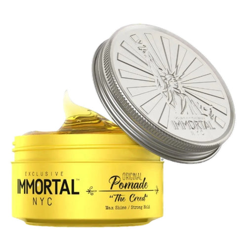 Immortal NYC Original Pomade "The Creed" – Strong Hold & Shiny Look