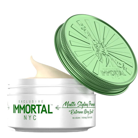 Immortal NYC Matte Styling Pomade – Strong Hold, Matte Finish, Extra Volume