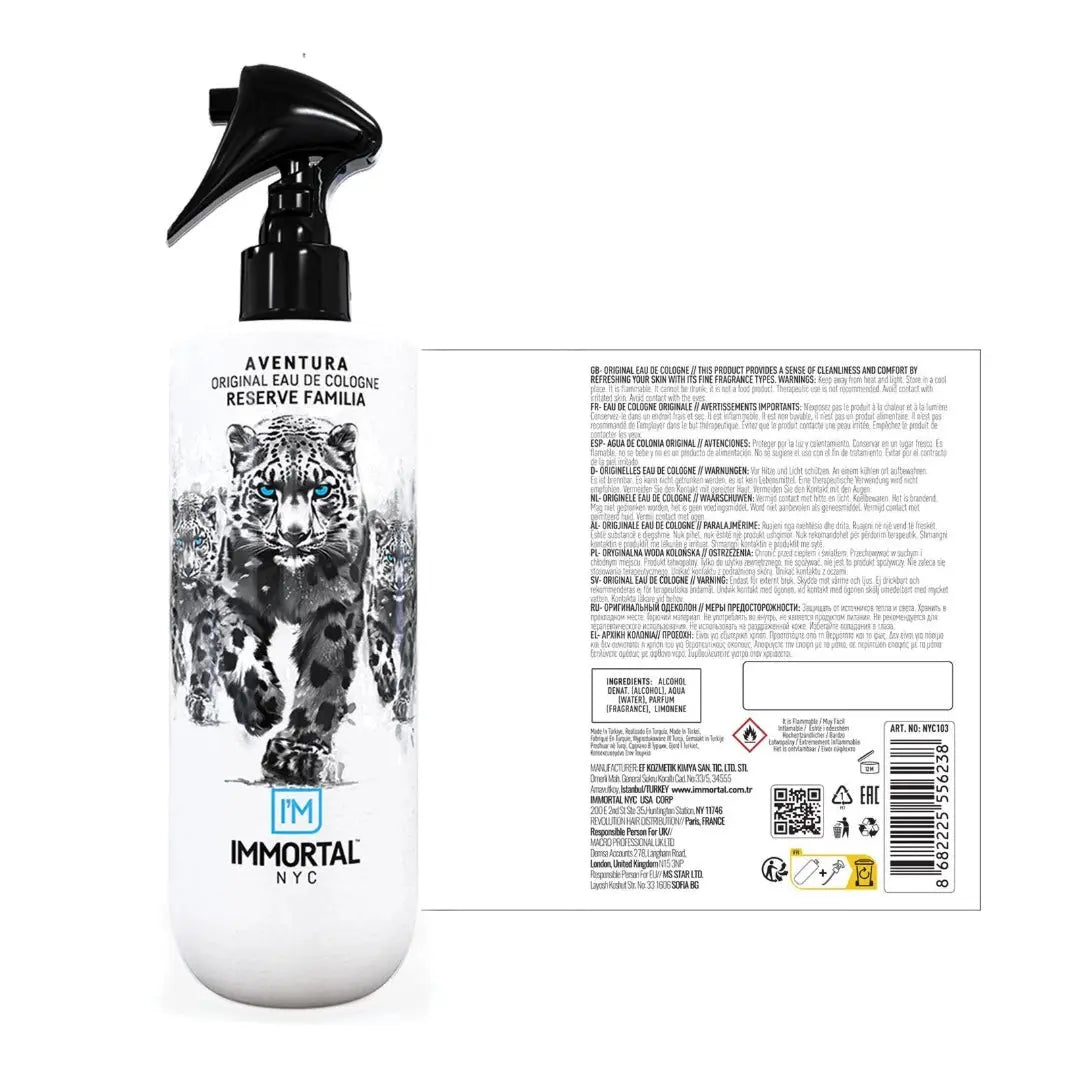 IMMORTAL NYC Reserve Cologne Aftershave - AVENTURA | Bold Adventure Fragrance - BUYBARBER.COM