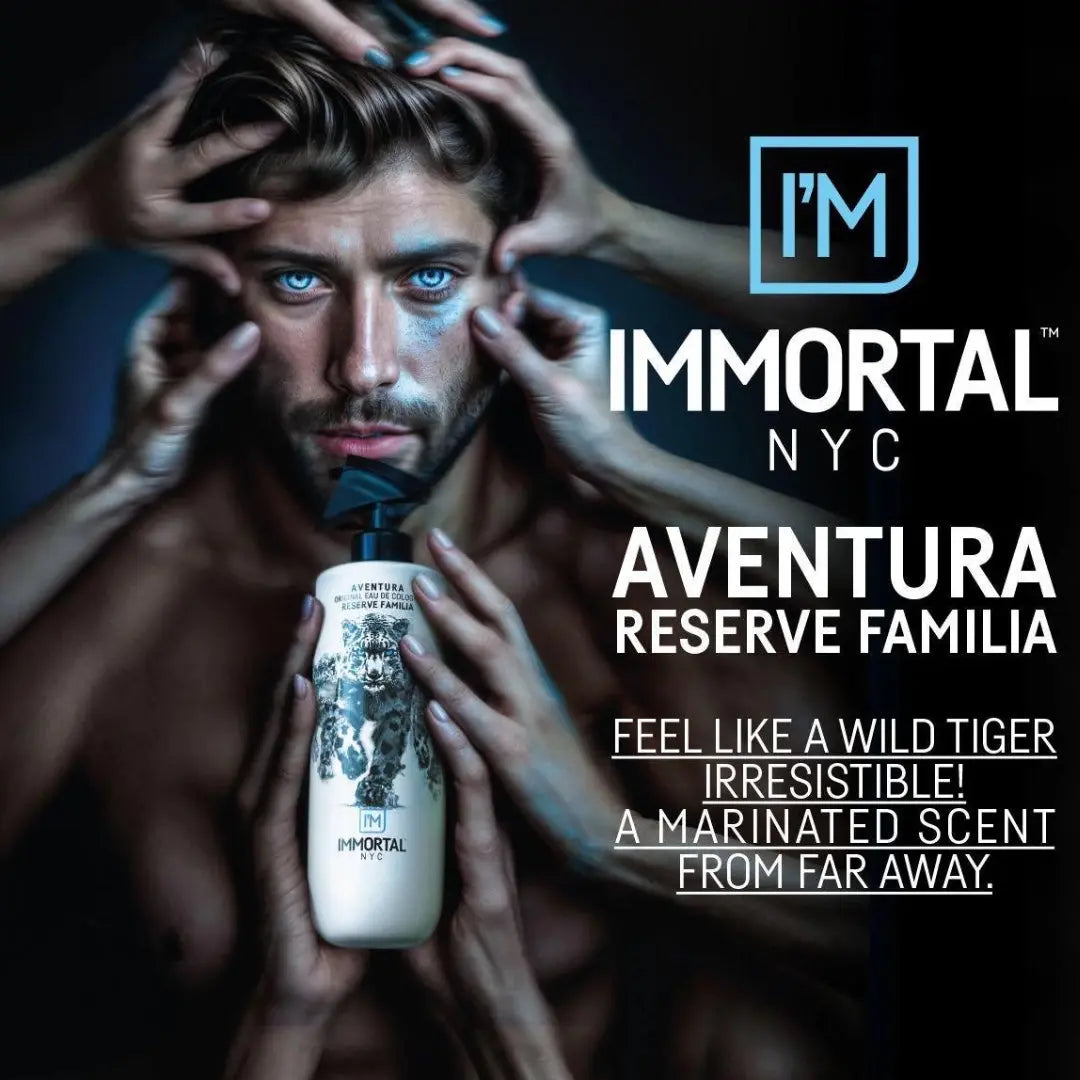 IMMORTAL NYC Reserve Cologne Aftershave - AVENTURA | Bold Adventure Fragrance - BUYBARBER.COM