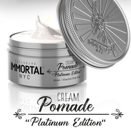 IMMORTAL NYC Cream Pomade Platinum Edition – Natural Shine IMMORTAL NYC