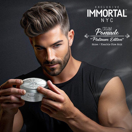 IMMORTAL NYC Cream Pomade Platinum Edition – Natural Shine IMMORTAL NYC