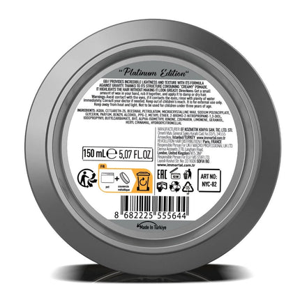 IMMORTAL NYC Cream Pomade Platinum Edition – Natural Shine IMMORTAL NYC