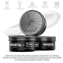 Immortal NYC Cream Pomade - Iconic Man | Long-Lasting Hold & Shine IMMORTAL NYC