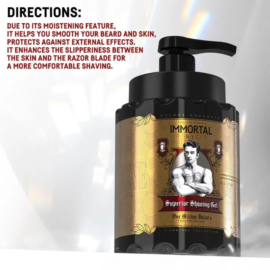 Immortal NYC The One In A Million Dollars Fragranced Shaving Gel - BUYBARBER.COM