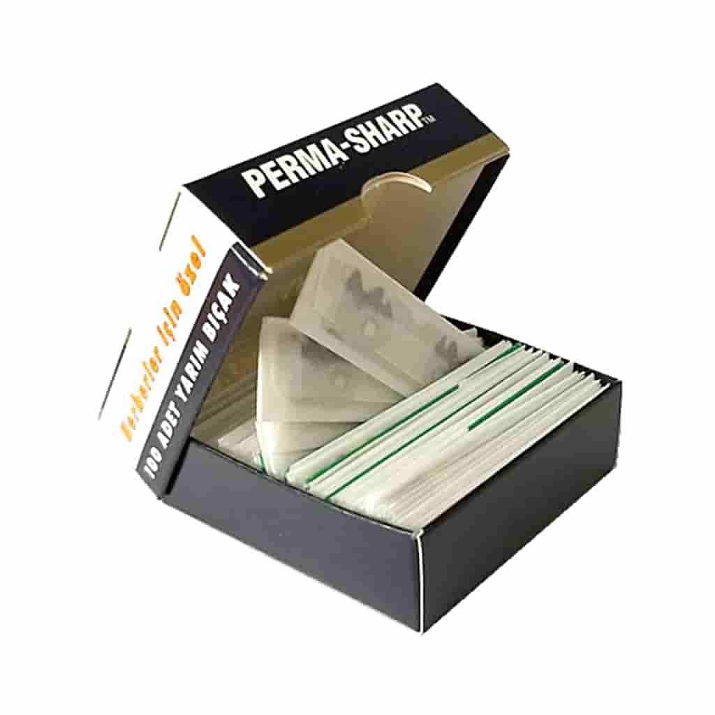 Perma-Sharp 100 Snapped Blades for straight Razor - Gillette - BUYBARBER.COM